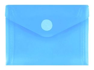 FolderSys - Pochette velcro - pour A7 - pour 50 feuilles - bleu transparent