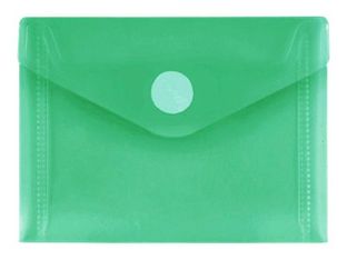 FolderSys - Pochette velcro - pour A7 - pour 50 feuilles - vert transparent