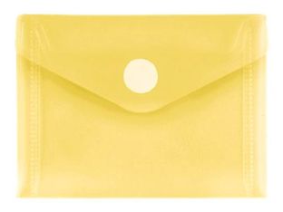 FolderSys - Pochette velcro - pour A7 - pour 50 feuilles - jaune transparent
