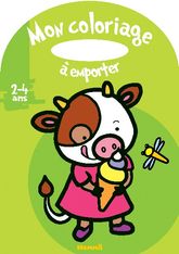 Mon coloriage à emporter (2-4 ans) - Vache