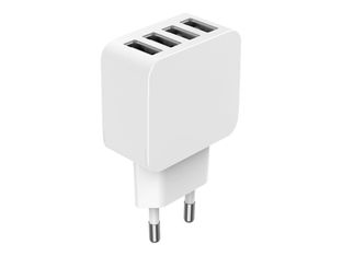 BigBen - adaptateur secteur - 4 x USB-A - blanc