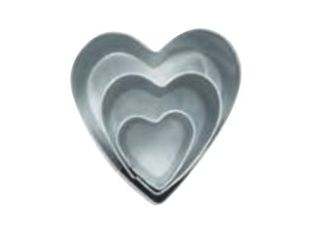 Graine Creative - ensemble de 3 emporte-pièces - cœur