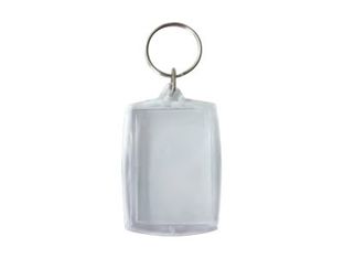 Graine Creative - lot de 6 porte-clefs transparents - 50x40 mm