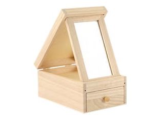 Graine Creative - coiffeuse en bois avec 1 tiroir - 12 x 8.5 x 18 cm