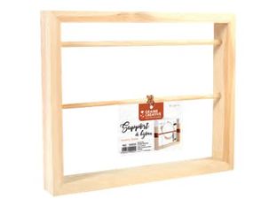 Graine Creative - porte-bijoux avec 2 barres en bois - 30 x 25 x 4.1 cm