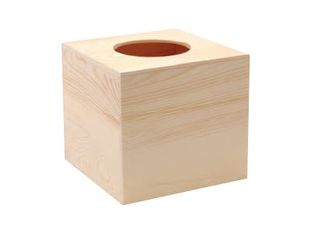Graine Creative - boîte à mouchoirs en bois - 14 x 14 x 12.5 cm