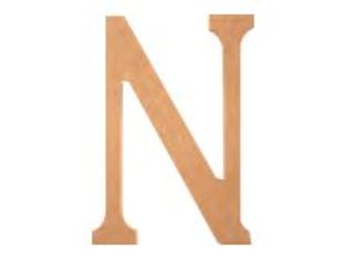 Graine Creative - lettre de décoration - N - 22 x 1,2 cm