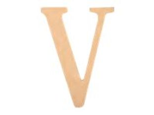 Graine Creative - lettre de décoration - V - 22 x 1,2 cm