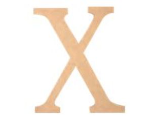 Graine Creative - lettre de décoration - X - 22 x 1,2 cm