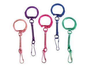 Graine Creative - 10 porte-clés - 25 x 80 mm - couleurs assorties 