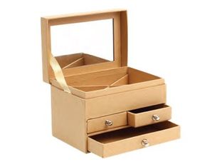 Graine Creative - boîte à bijoux en carton à décorer - 13 x 9 x 9 cm