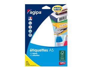 agipa - étiquettes multi-emploi - mat - 32 étiquette(s) - 80 x 140 mm