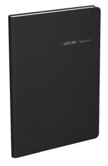 Agenda Lecas Spazio - 1 semaine sur 2 pages - 16 x 24 cm - noir