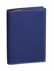 Quo Vadis - Agenda Club President avec répertoire - 1 semaine sur 2 pages - 21 x 27 cm - bleu marine