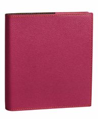Agenda Club Executif avec répertoire - 1 semaine sur 2 pages - 16 x 16 cm - framboise - Quo Vadis