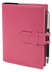 Agenda de poche Soho Randonnée Prestige avec porte mine - 1 semaine sur 2 pages - 9 x 12,5 cm - rose - Quo Vadis