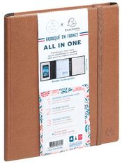 Agenda Mini Labo All in One - 1 semaine sur 2 pages - 15 x 21 cm - camel - Exacompta