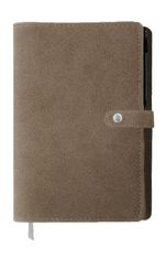 Agenda spiralé Kent - 1 semaine sur 2 pages - 22 x 30,7 cm - taupe - Oberthur