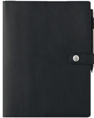 Agenda spiralé Kent - 1 semaine sur 2 pages - 22 x 28 cm - noir - Oberthur