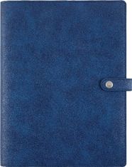 Agenda spiralé Kent - 1 semaine sur 2 pages - 22 x 28 cm - bleu marine - Oberthur