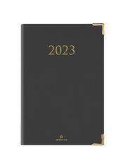 Agenda Kiev - 1 semaine sur 2 pages - 17 x 24,5 cm - gris - Oberthur