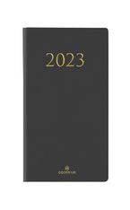 Agenda de poche Kiev - 1 semaine sur 2 pages - 9,5 x 17,5 cm - gris - Oberthur