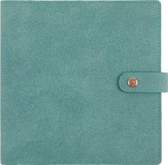Agenda spiralé Ramatuelle - 1 semaine sur 2 pages - 16,5 x 16,5 cm - bleu celadon - Oberthur