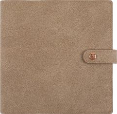 Agenda spiralé Ramatuelle - 1 semaine sur 2 pages - 16,5 x 16,5 cm - taupe - Oberthur