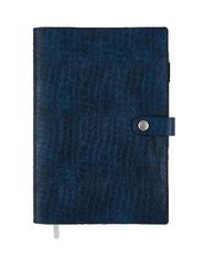 Agenda spiralé Louisiane - 1 semaine sur 2 pages - 17 x 24,5 cm - bleu denim - Oberthur