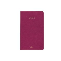 Agenda de poche Eton - 1 semaine sur 2 pages - 9,5 x 17,5 cm - prune - Oberthur