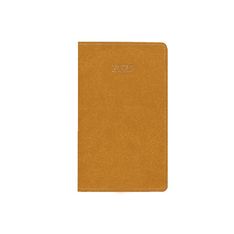 Agenda de poche Eton - 1 semaine sur 2 pages - 9,5 x 17,5 cm - ocre - Oberthur
