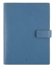 Agenda spiralé Milano - 1 semaine sur 2 pages - 22 x 28 cm - bleu denim - Oberthur