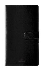 Agenda de poche Milano - 1 semaine sur 1 page et 1 page de note - 9,5 x 17,5 cm - noir - Oberthur