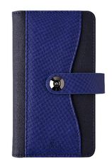 Agenda de poche spiralé Davos - 1 semaine sur 2 pages - 9,5 x 17,5 cm - bleu - Oberthur