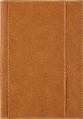 Agenda spiralé Burgos - 1 semaine sur 2 pages - 17 x 24,5 cm - camel - Oberthur