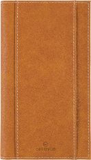 Agenda de poche spiralé Burgos - 1 semaine sur 2 pages - 9,5 x 17,5 cm - camel - Oberthur