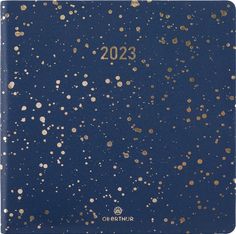 Agenda Céleste - 1 semaine sur 2 pages - 16,5 x 16,5 cm - bleu marine - Oberthur