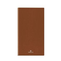 Agenda de poche Odessa - 1 semaine sur 2 pages - 9,5 x 17,5 cm - marron - Oberthur