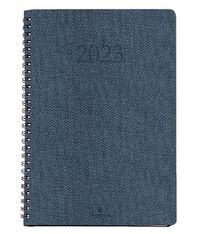 Agenda wire'o Glasgow - 1 semaine sur 2 pages - A4 - bleu marine - Oberthur