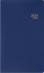 Agenda Krasiva - 1 jour par page - 10 x 16,5 cm - bleu - Brepols