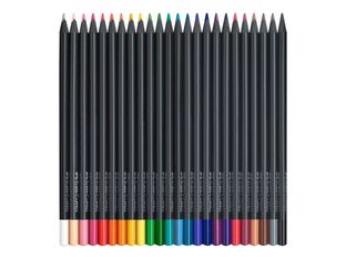 Faber-Castell Black Edition - 24 crayons de couleur - couleurs assorties
