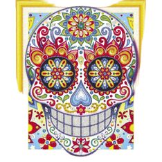 Graine Creative - Diamond Painting Tête de Mort Mexicaine - 47 x 57 cm