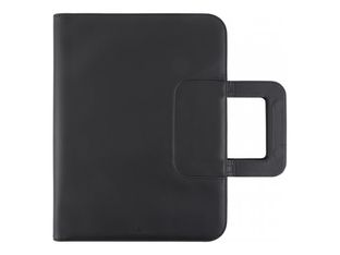 Oberthur Calgary - Conférencier avec fermeture éclair A4 - poignées aimantées - noir