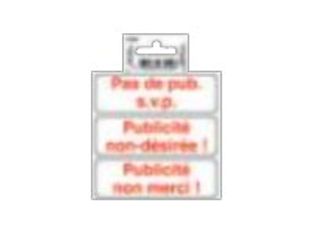 Exacompta - Pictogramme - Publicité interdite - 100 x 100 mm