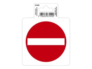 Exacompta - Panneau de signalisation adhésif - Entrée interdite - 10 cm de diamètre