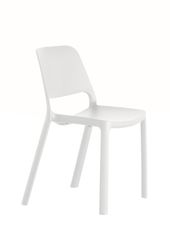 Chaise ELEMENS - interieur/exterieur - blanc