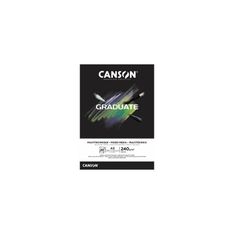 Canson Graduate Mix Media - Bloc dessin - A3 - 240 gr - noir