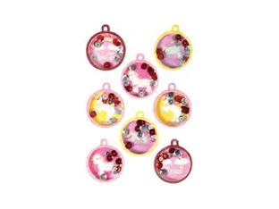Graine Creative - 8 adhésifs décoratifs - boule licorne effet 3D - 4,5 cm de diamètre