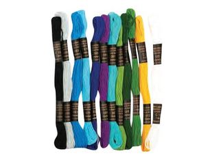 Graine Creative - 12 echevettes - fils bracelets brésiliens - 7 m - mer du sud