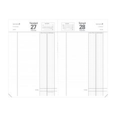 Quo Vadis - Agenda - Recettes/Dépenses - Journalier - Français - Vanolin - Noir - 12 mois de janvier à décembre - 13x21 cm - Papier Clairefontaine blanc - Fabrication française